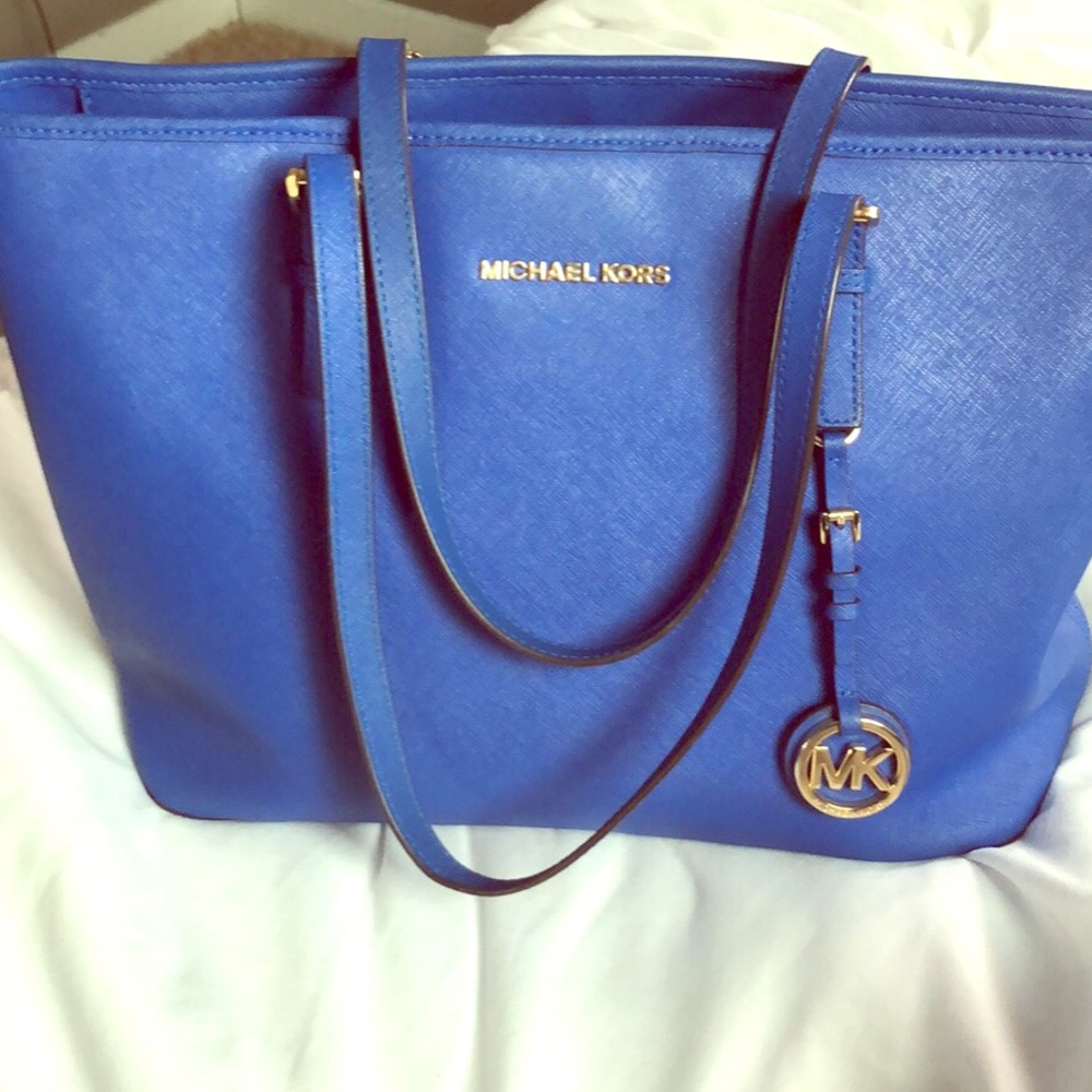 Used MK Blue Tote